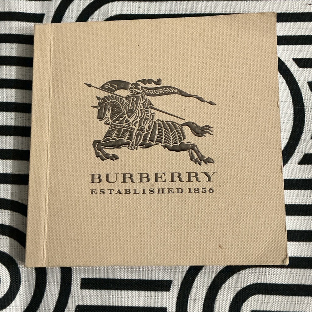 Authentic Burberry luxury designer signature watch book manual